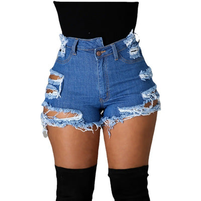 Shorts de Cintura Alta Casual Fashion Hot Pants - Image 6