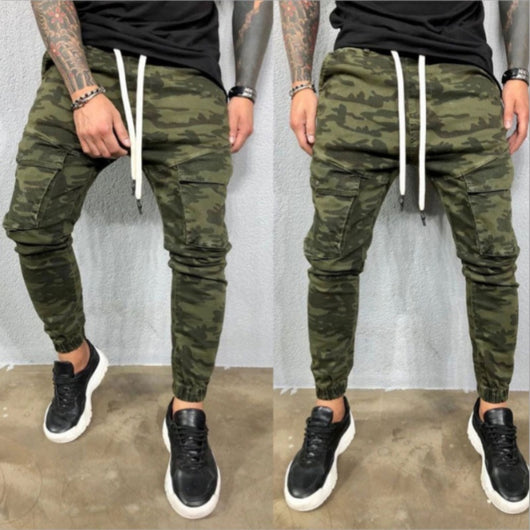 Jeans Micro-elásticos Camuflaje con Bolsillos - Estilo Explosivo Tendencia
