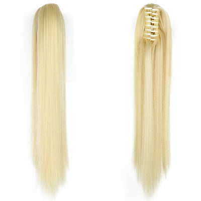Peluca de Fibra Sintética con Clip Tipo Garra - Cabello Liso y Voluminoso - Image 22