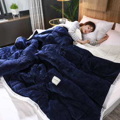 Manta Térmica Siesta Confort - Edredón de Tres Capas con Forro de Lana y Coral Fleece - Image 13
