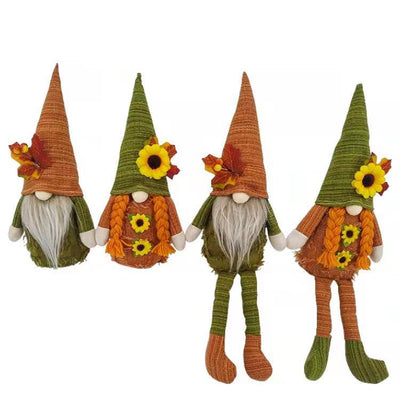 Muñeca Decorativa Girasol Festival de Cosecha - Adorno sin Rostro con Piernas Largas - Image 4