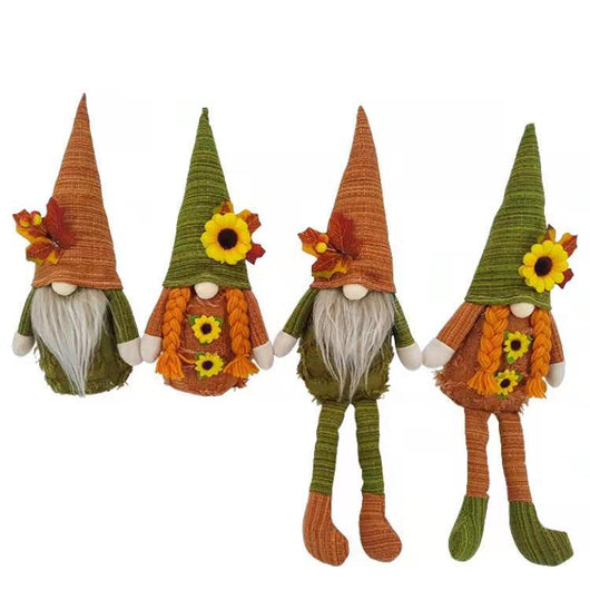 Muñeca Decorativa Girasol Festival de Cosecha - Adorno sin Rostro con Piernas Largas - Image 4