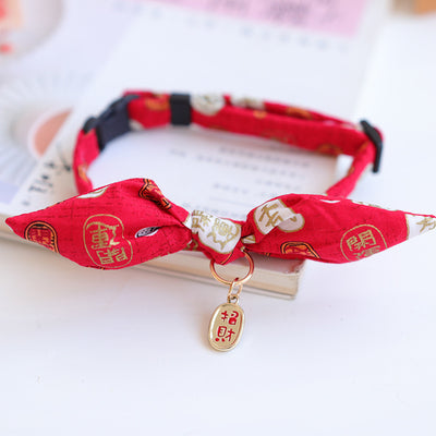 Collar Festivo para Mascotas con Lazo y Campana - Gato, Cachorro y Conejo - Image 15