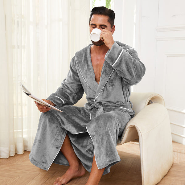 Bata Pijama de Franela para Hombre y Mujer