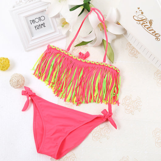 Traje de Baño Dividido para Niñas CUHK - Bikini Fluido y Cómodo - Image 7