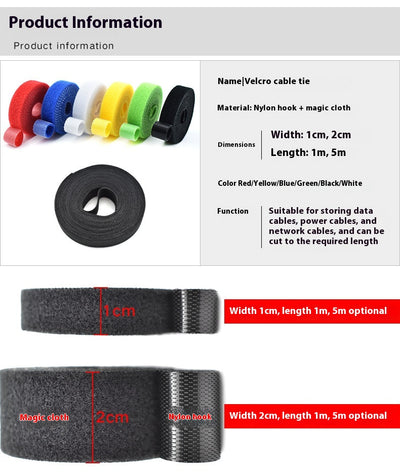Correa Adhesiva Velcro Reutilizable de Doble Cara - Image 22