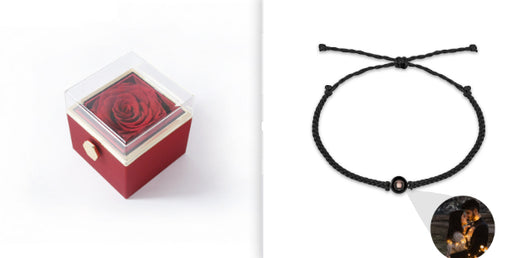 Pulsera de Proyección de Foto Personalizada Tejida a Mano - Joya de Pareja para Hombre y Mujer - Image 31