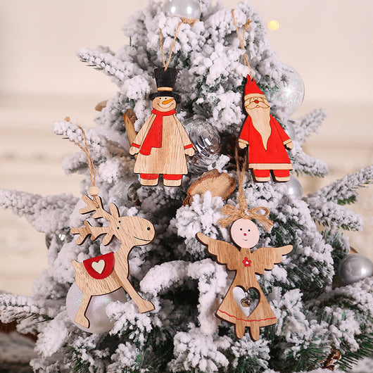 Ángeles Navideños de Madera para Decoración del Hogar - Image 9