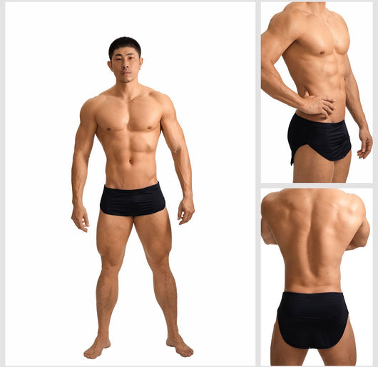Shorts de Casa Tipo Bóxer en Seda de Hielo Cintura Baja para Hombre - Image 18