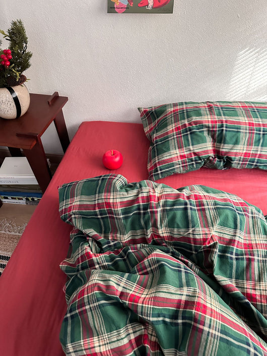 Juego de Cama Navideño Nordic 4 Piezas Algodón Teñido Lavado - Image 19