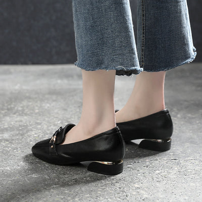 Zapatos de Cuero Genuino para Mujer con Tacón Medio - Colección Primavera - Image 4