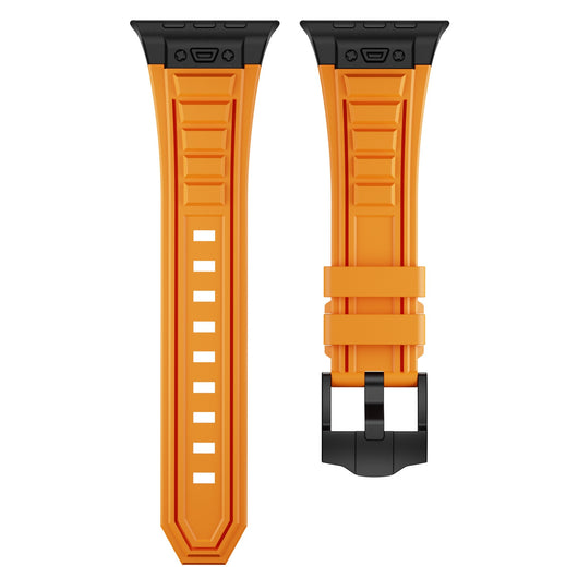 Correa Elástica de Silicona con Hebilla Metálica Plegable para iWatch 1-9 - Image 15