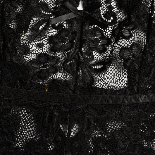 Body de Encaje Transparente con Tirantes Cruzados para Mujer - Image 16