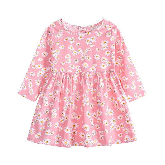 Vestido Infantil Estilo Coreano con Flores y Detalles de Princesa - Image 12