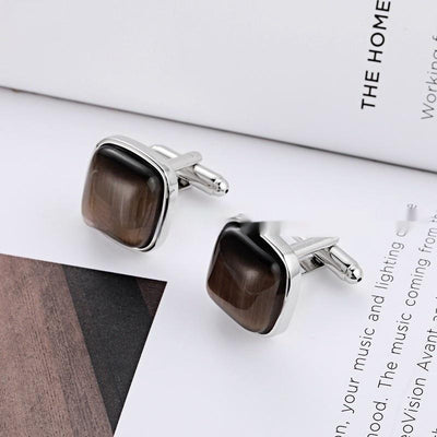 Gemelos de Ópalo Premium para Hombre - Accesorios de Lujo para Camisa Francesa