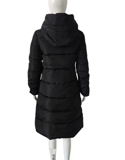 Chaqueta Larga de Algodón Grueso con Capucha - Ajuste Slim Resistente al Frío - Image 11
