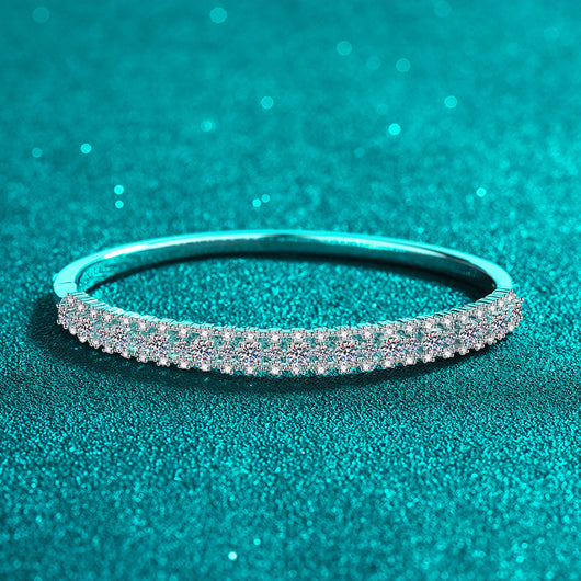 Pulsera de Moissanita Incrustada Efecto Estrellado para Mujer - Image 6