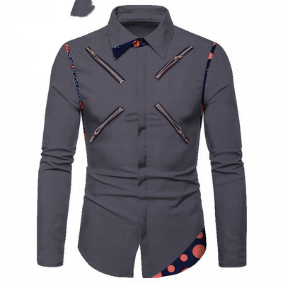 Camisa Casual de Algodón Poliéster para Jóvenes - Cuello Solapa Blanco Clásico - Image 3