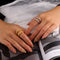 Anillo de Plata Esterlina Viento Frío - Diseño Personalidad Nicho