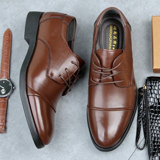 Zapatos Formales de Cuero para Hombre Talla Grande - Respirable y Cómodo - Image 7
