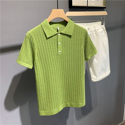 Camiseta Tipo Polo Cuello Solapa - Hombre Verano Versátil - Image 38