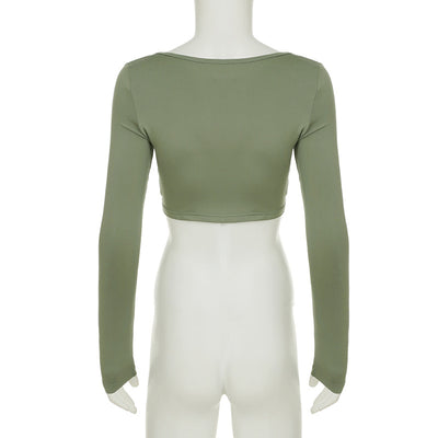 Blusa Escotada Manga Larga Pure Desire - Diseño Seductor y Versátil - Image 24