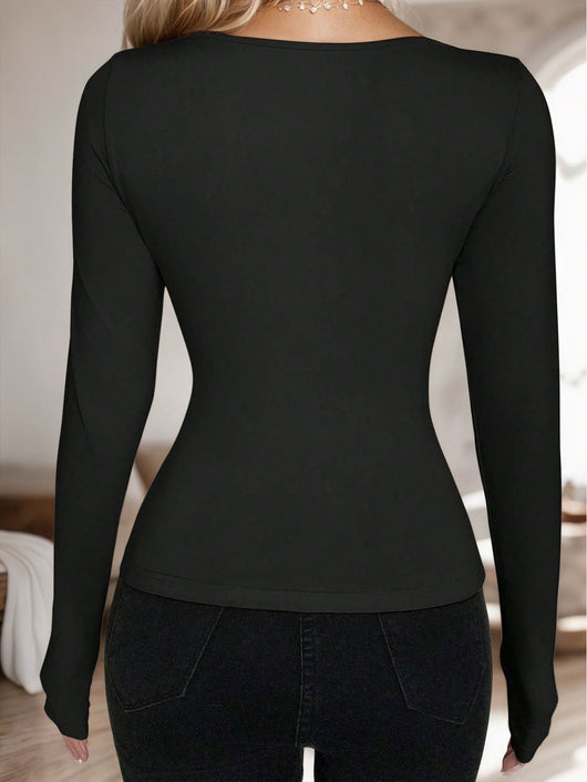 Cardigan Tipo Tie Escote Profundo Manga Larga para Mujer - Image 10