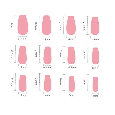 Pegatinas de Uñas Estilo Francés con Lazo Negro Desprendibles - Image 5
