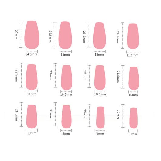 Pegatinas de Uñas Estilo Francés con Lazo Negro Desprendibles - Image 5
