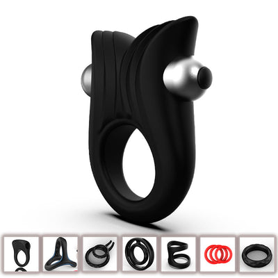 Anillo Retardante de Silicona para Hombre - Diseño Colmillo de Lobo