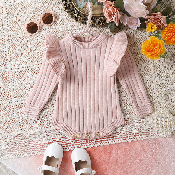 Mono Tejido para Bebé Niña Otoño Invierno - Diseño Elegante y Cálido