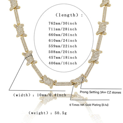 Cadena Cubana con Zirconia: Joya de Personalidad y Brillo - Image 7