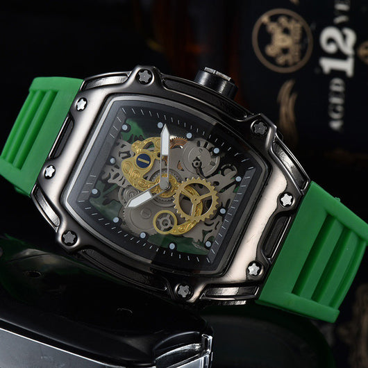Reloj de Cuarzo Esqueleto Transparente Personalizado con Doble Movimiento - Image 12