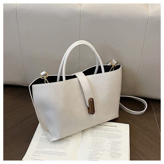 Bolso Bucket de Cuero Encerado Elegante y Portátil - Image 30