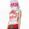 Playera Sin Mangas Cuello Tortuga Alto Ajustada con Estampado