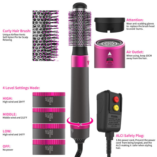 Secador y Plancha de Cabello 5 en 1 con Rizador Automático - Image 6