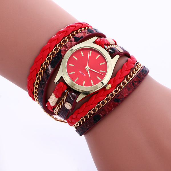 Reloj Pulsera Mujer Multifunción con Esfera Ondulada y Movimiento de Cuarzo - Image 4