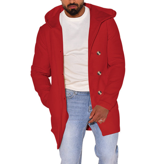 Abrigo de Lana Tipo Trench para Hombre - Image 34