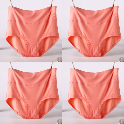 Pack 4 Pantaletas Cintura Alta Viscosa Suave Colores Lisos Mujer - Image 22