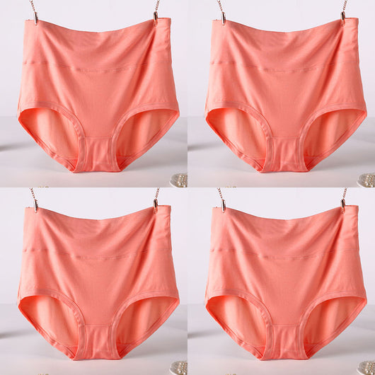 Pack 4 Pantaletas Cintura Alta Viscosa Suave Colores Lisos Mujer - Image 22