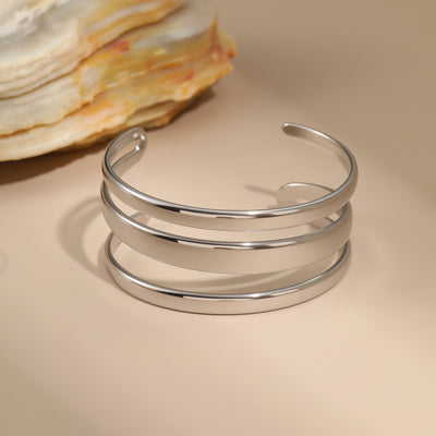 Pulsera de Acero Inoxidable con Apertura Ajustable - Image 8