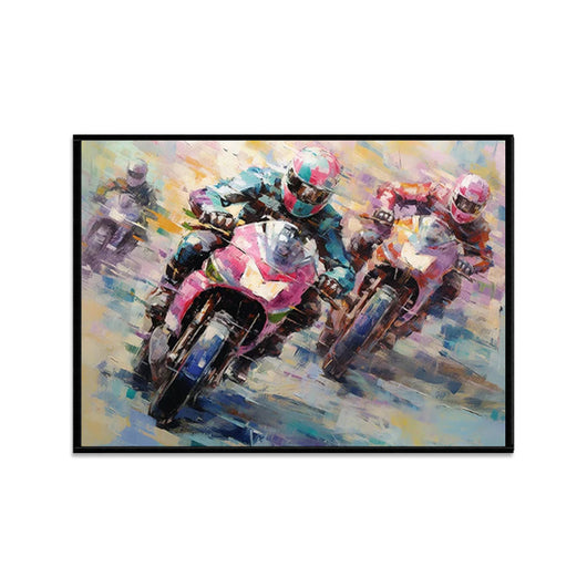 Cuadro Pintura al Óleo Motocicleta - Arte Decorativo para Habitación y Espacios - Image 6