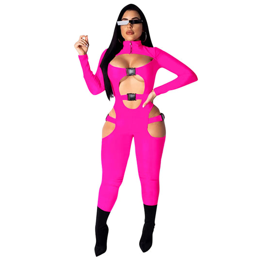 Jumpsuit Elegante de Color Liso para Mujer - Image 7