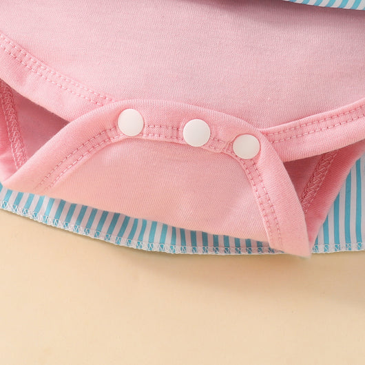Vestido Corto para Bebé con Tirantes Bordados y Osito Adorable - Image 12
