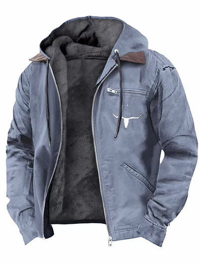 Chaqueta Hoodie Retro Casual para Hombre - Image 9