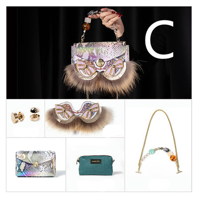 Bolso Bandolera Cuadrado Pequeño en Cuero Genuino para Mujer - Image 6
