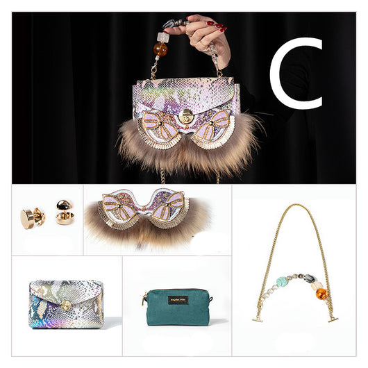 Bolso Bandolera Cuadrado Pequeño en Cuero Genuino para Mujer - Image 6