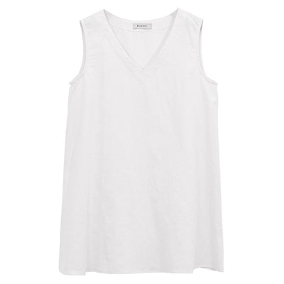 Blusa de Lino Puro Escote V sin Mangas para Mujer - Image 4