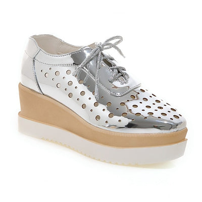 Zapatos Plataforma con Ojetes de Cordones - Image 4