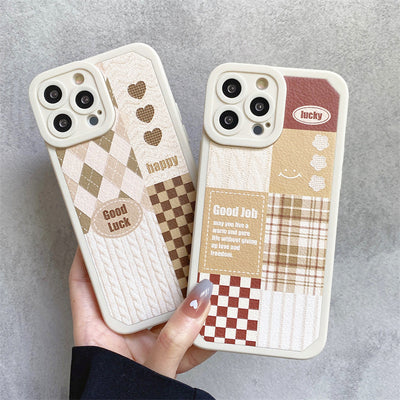 Funda Protectora de Cuadros TPU para Teléfono Móvil